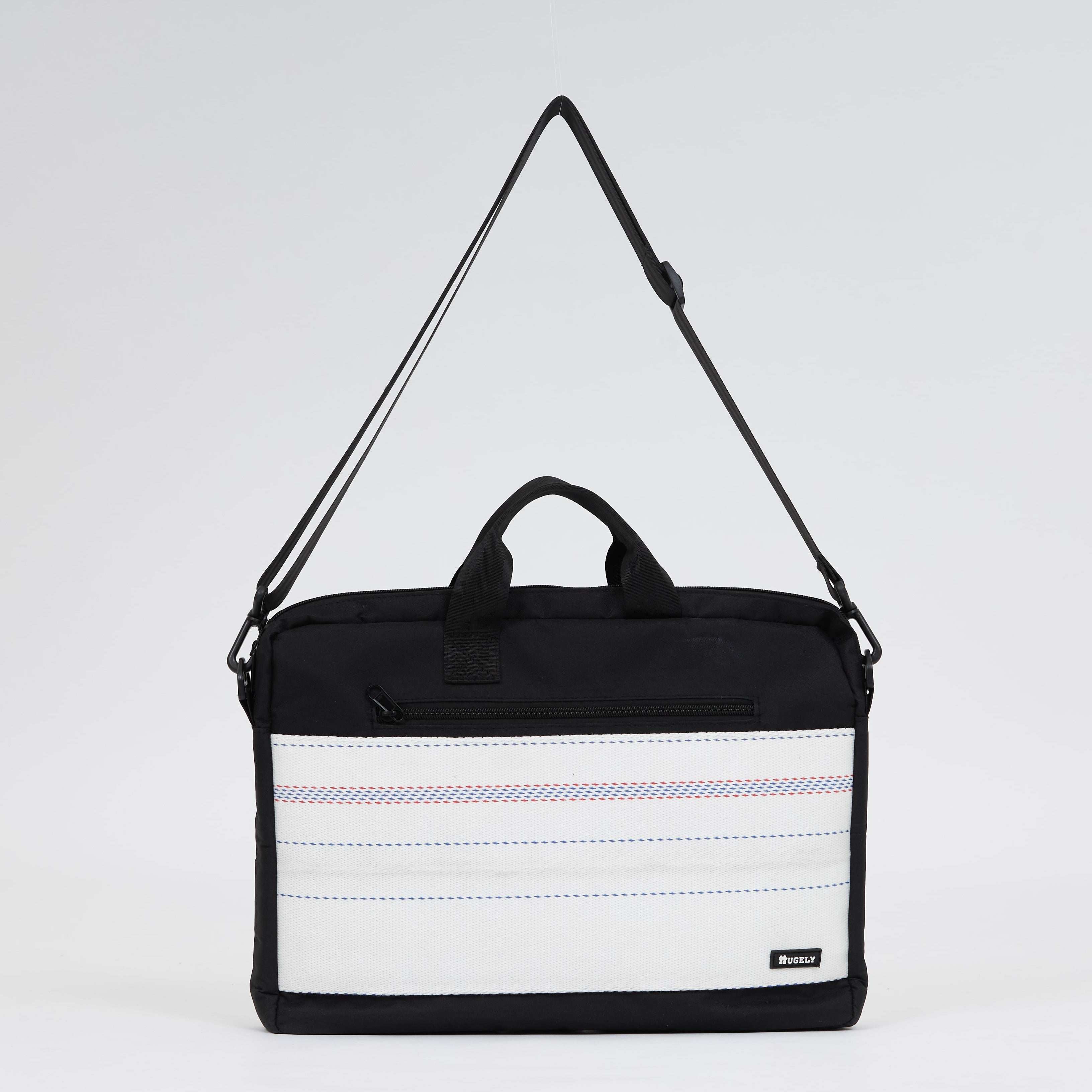 Handmade upcycled firehose bag and laptop bag. Sustainable and eco-friendly, we sell the bag on www.qacrafts.com