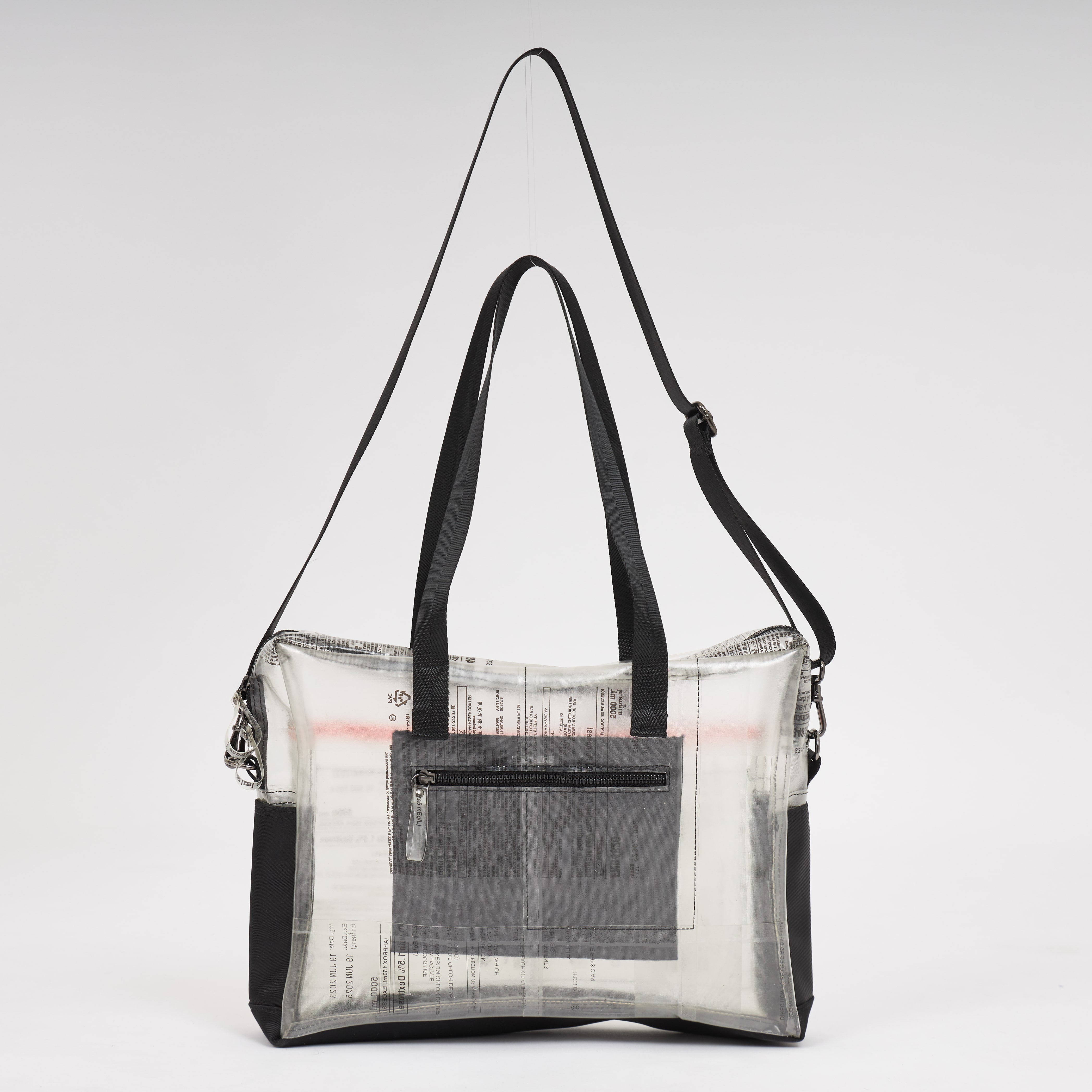 Handmade of recycled dialysis bags, it's a sustainable craft and ecofriendly. Sold by www.qacrafts.com