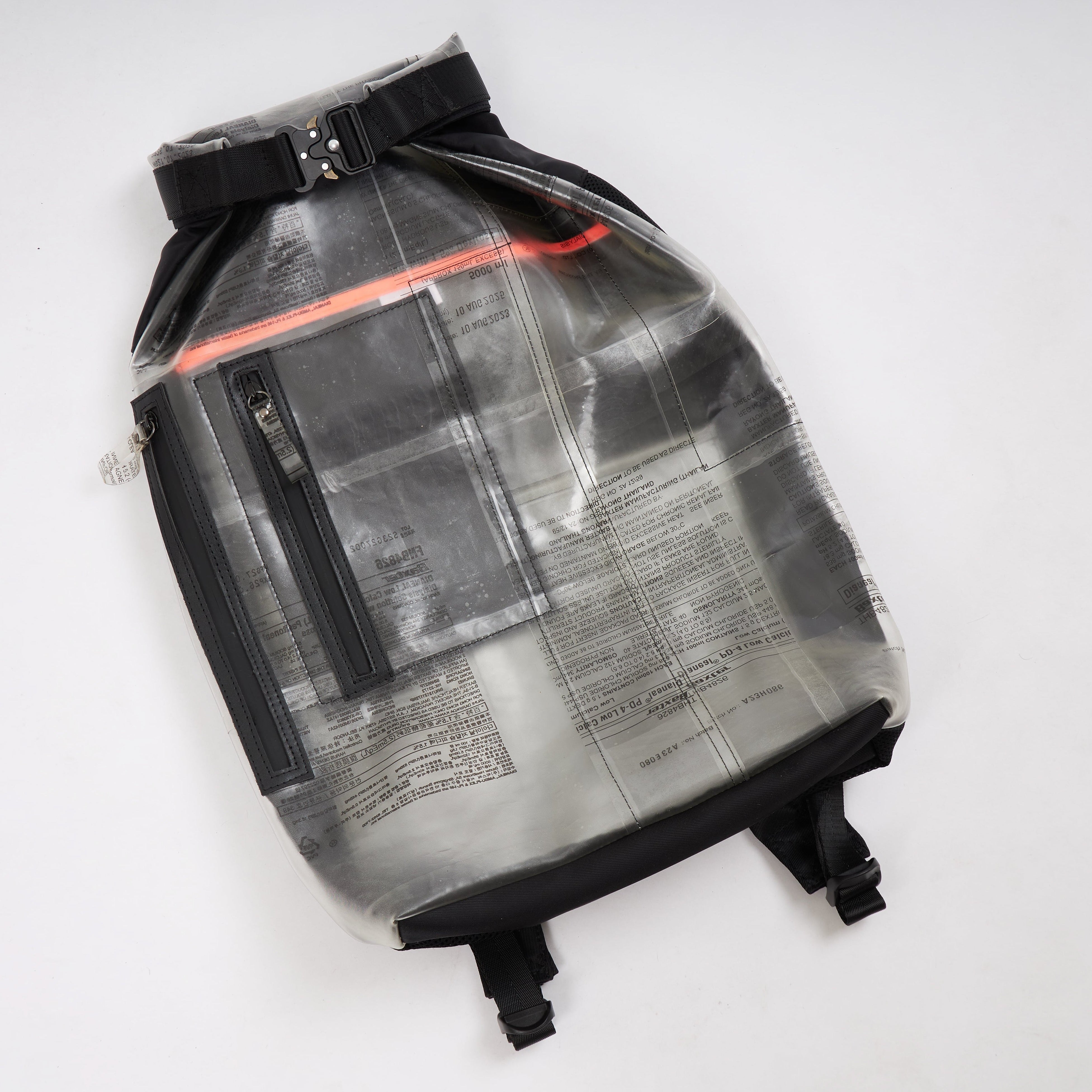 Handmade of recycled dialysis bags, it's a sustainable craft and ecofriendly. Sold by www.qacrafts.comHandmade of recycled dialysis bags, it's a sustainable craft and ecofriendly. Sold by www.qacrafts.com