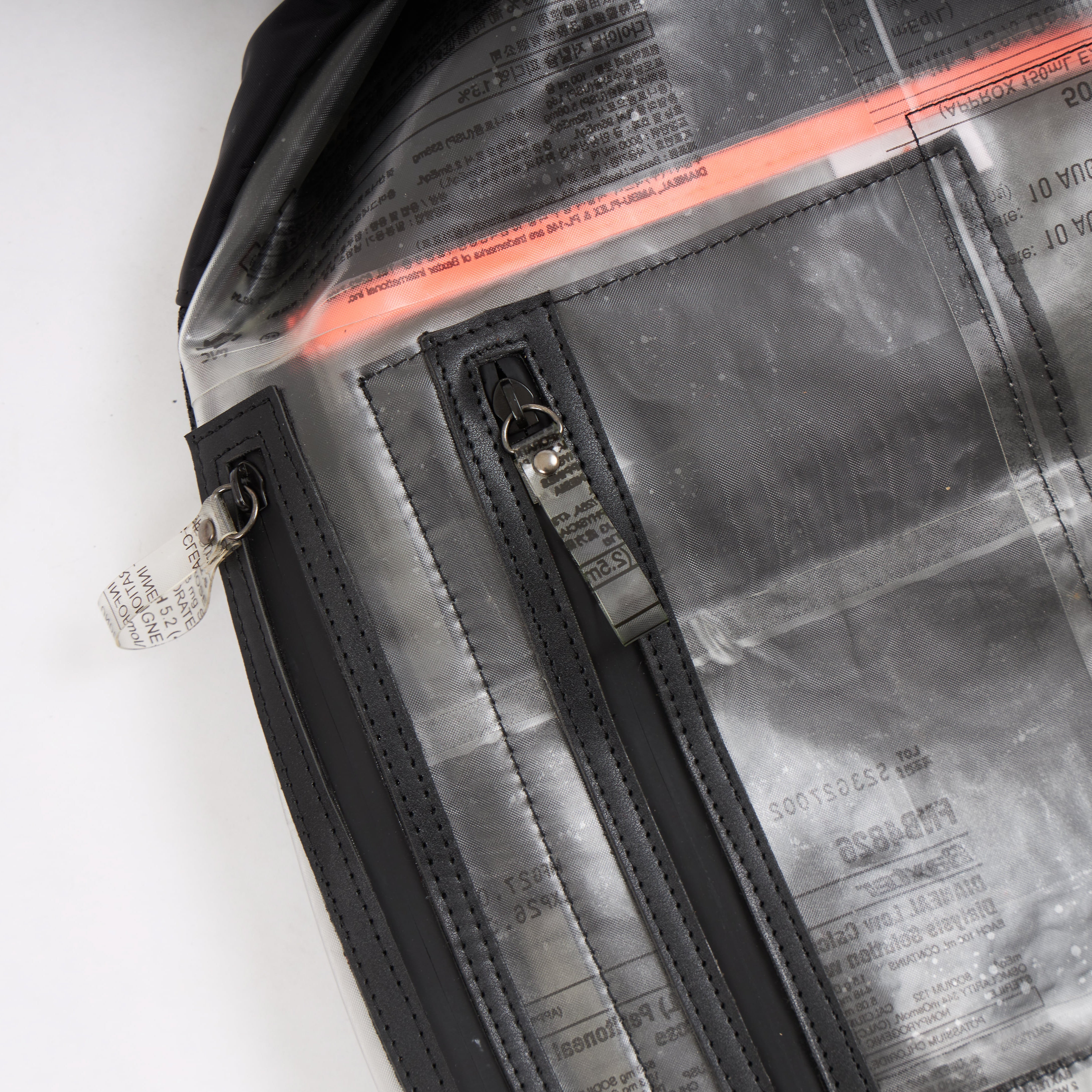 Handmade of recycled dialysis bags, it's a sustainable craft and ecofriendly. Sold by www.qacrafts.comHandmade of recycled dialysis bags, it's a sustainable craft and ecofriendly. Sold by www.qacrafts.com