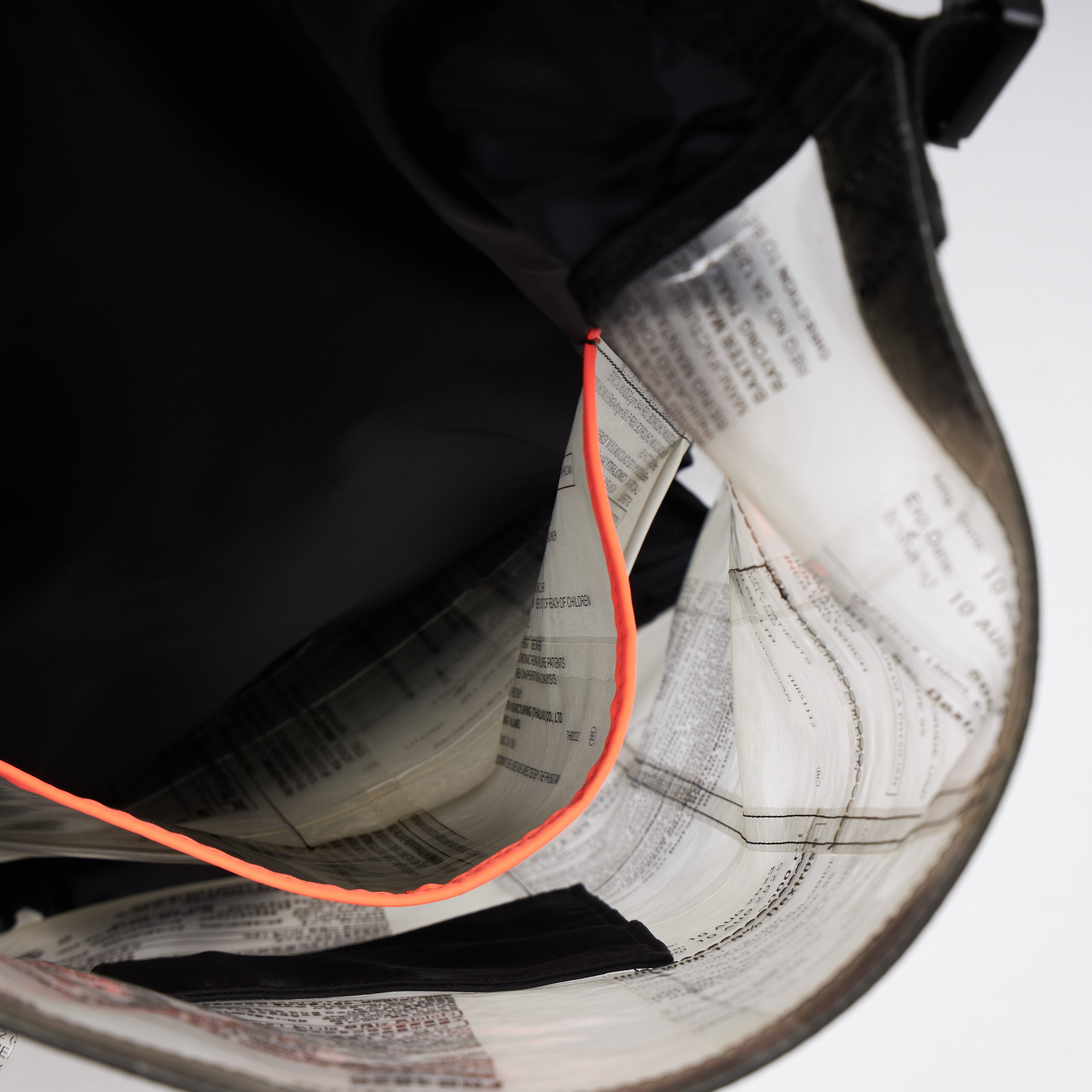 Handmade of recycled dialysis bags, it's a sustainable craft and ecofriendly. Sold by www.qacrafts.comHandmade of recycled dialysis bags, it's a sustainable craft and ecofriendly. Sold by www.qacrafts.com