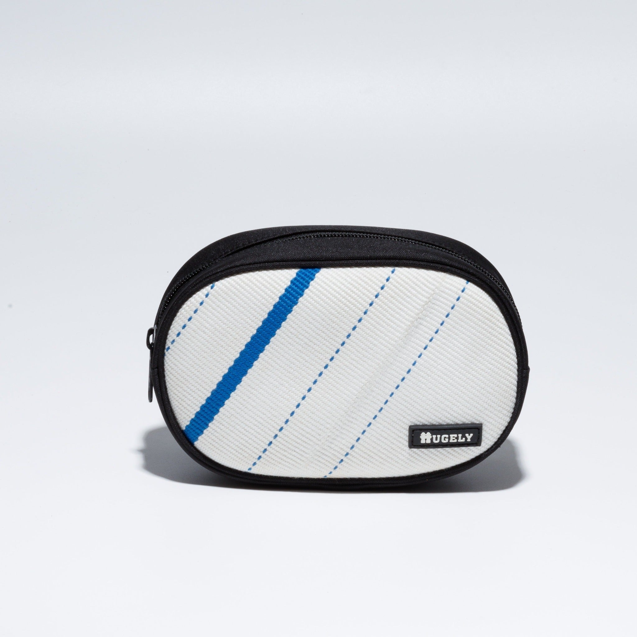 Handmade sustainable and recycled bag from Asia. The cross body bag is made of recycled firehose and sold online on www.qacrafts.com.