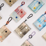 Eco-friendly wallet holding cash and cards