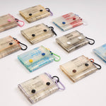 Eco-friendly wallet holding cash and cards