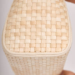 La Régente hand-woven banana leather bag with structured silhouette